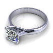 0.55CT princess cut diamonds solitaire ring , picture number 2
