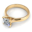 0.55CT princess cut diamonds solitaire ring , picture number 2
