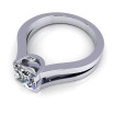 0.55CT princess cut diamonds solitaire ring , picture number 2