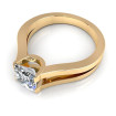 0.35CT princess cut diamonds solitaire ring , picture number 2