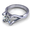 0.80CT princess cut diamonds solitaire ring , picture number 2