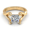 0.35CT princess cut diamonds solitaire ring , picture number 1