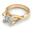 0.80CT princess cut diamonds solitaire ring , picture number 2