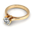 0.80CT round cut diamonds solitaire ring , picture number 2