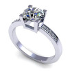 0.45CT round cut diamonds engagement ring , picture number 0