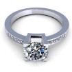 0.45CT round cut diamonds engagement ring , picture number 2