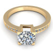 0.45CT round cut diamonds engagement ring , picture number 1