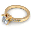 0.55CT round cut diamonds engagement ring , picture number 2