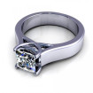 0.35CT princess cut diamonds solitaire ring , picture number 2
