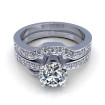0.95CT round cut diamonds bridal set , picture number 1