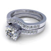 0.95CT round cut diamonds bridal set , picture number 2