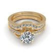 1.20CT round cut diamonds bridal set , picture number 1