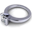 1.00CT princess cut diamonds solitaire ring , picture number 2