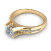 1.05CT round cut diamonds engagement ring , picture number 2