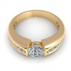 1.50CT round cut diamonds engagement ring , picture number 1