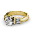 0.95CT round and taper cut diamonds engagement ring , picture number 1