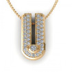 0.23CT round cut diamonds diamond pendants , picture number 0