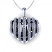 0.45CT round cut diamonds heart pendants , picture number 0