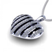 0.45CT round cut diamonds heart pendants , picture number 1