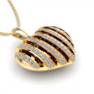 0.45CT round cut diamonds heart pendants , picture number 2