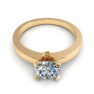 0.80CT round cut diamonds solitaire ring , picture number 1