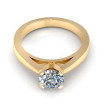 0.55CT round cut diamonds solitaire ring , picture number 1