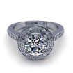 0.90CT round cut diamonds engagement ring , picture number 1