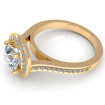 0.90CT round cut diamonds engagement ring , picture number 2