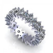3.50CT round cut diamonds eternity ring , picture number 2