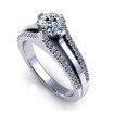 1.25CT round cut diamonds engagement ring , picture number 0