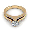 1.00CT round cut diamonds engagement ring , picture number 1