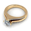1.00CT round cut diamonds engagement ring , picture number 2