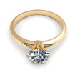 0.55CT round cut diamonds solitaire ring , picture number 1