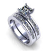 2.30CT princess cut diamonds bridal set , picture number 0