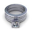 2.30CT princess cut diamonds bridal set , picture number 1