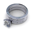 2.30CT princess cut diamonds bridal set , picture number 2