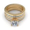 2.90CT princess cut diamonds bridal set , picture number 1