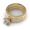 2.90CT princess cut diamonds bridal set , picture number 2