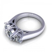 2.05CT round cut diamonds three stone ring , picture number 2