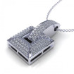 0.60CT round cut diamonds diamond pendants , picture number 2