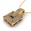 0.60CT round cut diamonds diamond pendants , picture number 2
