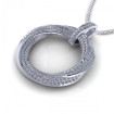 0.90CT round cut diamonds diamond pendants , picture number 1