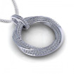 0.90CT round cut diamonds diamond pendants , picture number 2