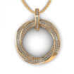 0.90CT round cut diamonds diamond pendants , picture number 0