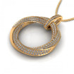 0.90CT round cut diamonds diamond pendants , picture number 1