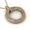 0.90CT round cut diamonds diamond pendants , picture number 2