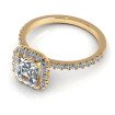 1.25CT asscher and round cut diamonds engagement ring , picture number 2