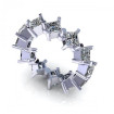 2.00CT princess cut diamonds eternity ring , picture number 2