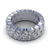 3.00CT round cut diamonds eternity ring , picture number 1