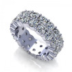 3.00CT round cut diamonds eternity ring , picture number 2